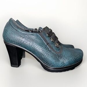 Instreet Women’s Size 6 Genuine Leather Heels New Green Shoes